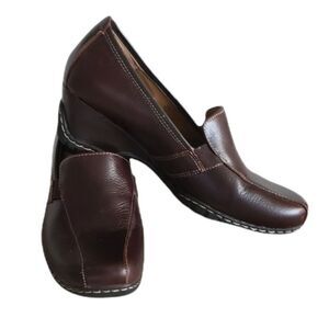 Leather Oxblood Mules  nurse/ doctor shoes